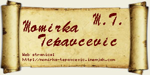 Momirka Tepavčević vizit kartica